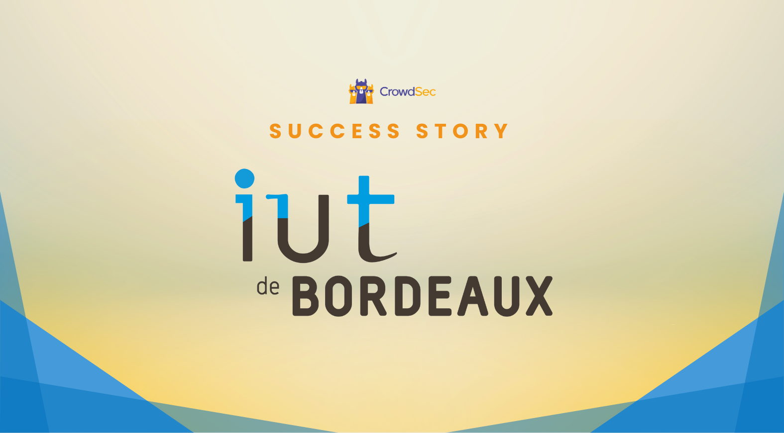 CrowdSec Protects the IUT de Bordeaux against Breach Attempts Using the Power of the Crowd