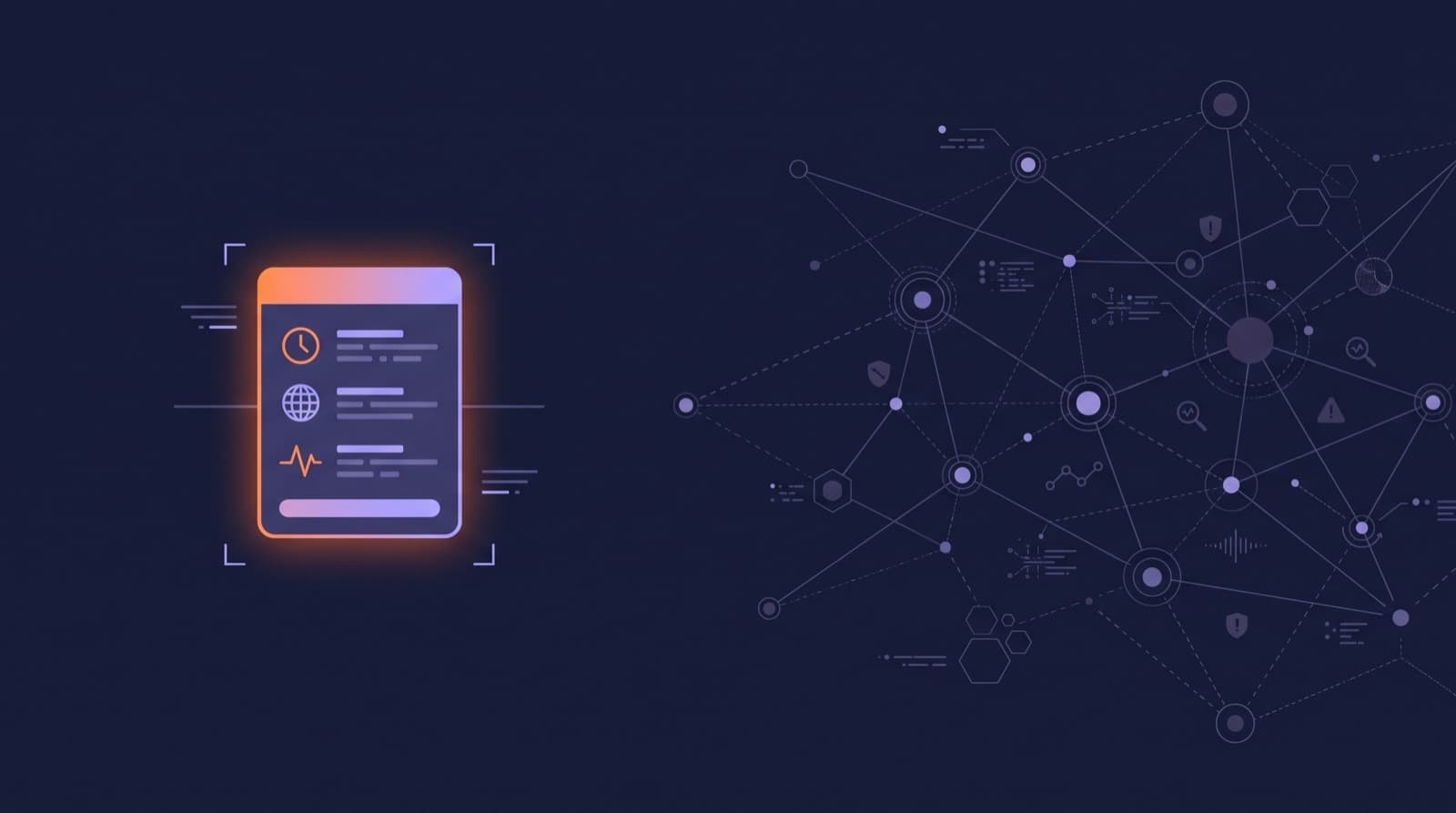 Illustration comparing a single IP reputation lookup with a full cyber threat intelligence investigation